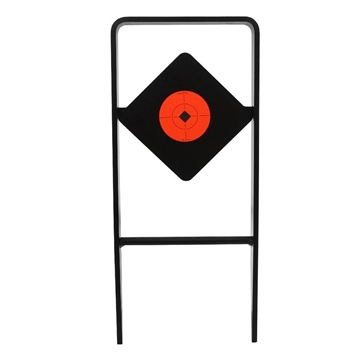 Picture of Birchwood Casey World of Targets Ace of Diamonds Centerfire Target AR500 Steel Black/Red Diamond Illustration Impact Enhancement Motion 0.50" Thick 47340