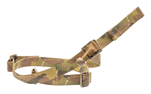 Picture of Blue Force Gear GMT "Give Me Tail", 2-Point Combat Sling, 1" Webbing, Snag Free Lock Release Tab, TEX 70 Bonded Nylon Thread, Multicam GMT-100-OA-MC