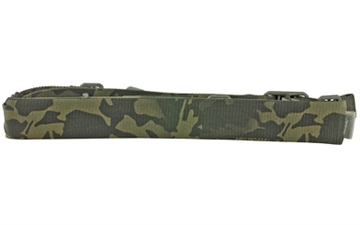 Picture of Blue Force Gear Vickers Sling, Padded, 2-Point Combat Sling, Multicam Black, Molded Acetal Adjuster, No Quick Release, Attached with TriGlide instead of Loop Lock VCAS-200-OA-MCB