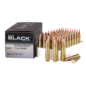 Picture of Hornady BLACK 300 AAC BLACKOUT 110GR V-MAX POLYMER TIPPED 50/BOX 80857