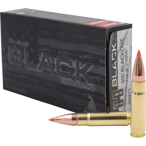 Picture of BLACK® 300 AAC BLACKOUT V-MAX® POLYMER TIPPED RIFLE AMMO 105002853 -