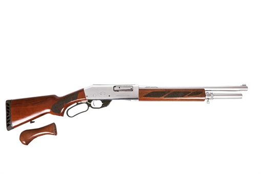 Picture of Black Aces Tactical Pro Series L Lever Action Shotgun - Silver PSSLSW