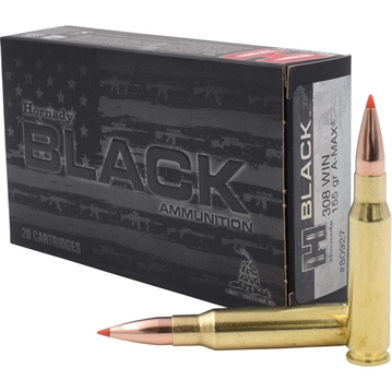 Picture of Hornady Hornady Black Rifle Ammo 308 Win. 155 gr. A-Max Black 20 rd. 80927