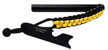 Picture of Black Beard Fire Starters Ferro Rod Black/Yellow 7' Long FR