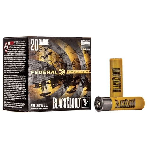 Picture of Federal BLACK CLOUD FS STEEL 20 GAUGE 3'' 1OZ #1 SHOT 25/BOX PWBX209 1
