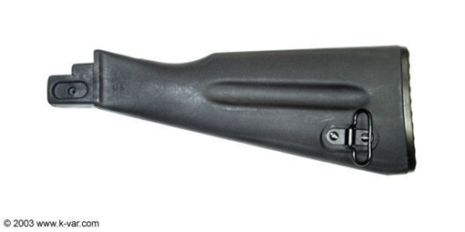 Picture of Black Polymer - US made Buttstock for Stamped receiver trap door (for cleaning kit) AK-74/AKM rifl BI-030