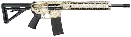 Picture of BLACK RAIN CRYPT HGA 5.56 12.5IN BBL GREEN ANODIZED SKULLS 30RD MAG SBA3 BRACE BRO22022507