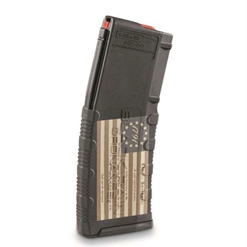 Picture of BLACK RAIN LASER ETCHED MAGAZINES 30RD 1791 AMERICAN FLAG BRO-MAG30-AMFLAG-1791
