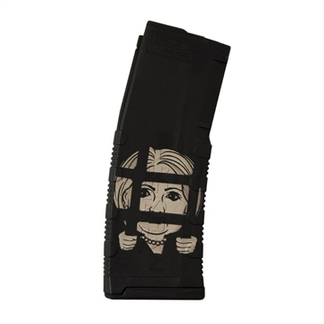 Picture of BLACK RAIN LASER ETCHED MAGAZINES 30RD HILLARY IN PRISON BRO-MAG30-PRISONHILLARY