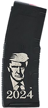 Picture of Black Rain Ordnance Magazine 30rd 223 Rem/ 5.56 NATO Trump 2024 Engraving Fits AR-15 Black Polymer MAG30TRUMP2024