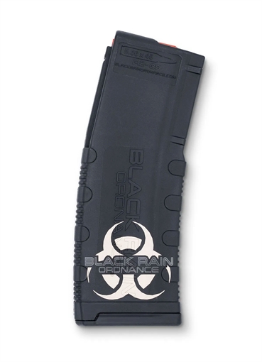 Picture of BLACK RAIN LASER ETCHED MAGAZINES 30RD BLACK RAIN LOGO LARGE BRO-MAG30-BRLOGO BROMG30BRLOGO