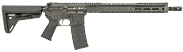 Picture of Black Rain Ordnance Spec 15+ SSP 5.56x45mm NATO 30+1 16", Smoke, 15" Slim M-LOK, Magpul Grip/Carbine Stock BROSSPSMK