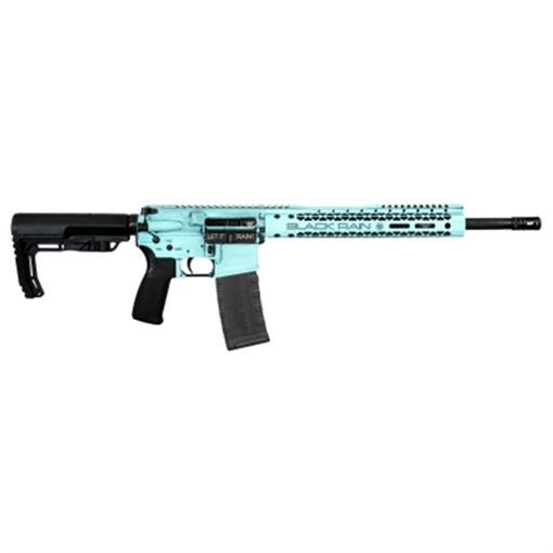 Picture of BLACK RAIN FUSION RIA 5.56 16IN M4 PROFILE BBL 12IN MLOK SLIM HG TIFFANY BLUE BATTLEWORN 30RD MAG BRO-FUSIONTBB