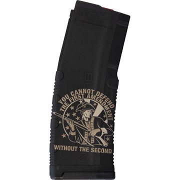 Picture of Black Rain Ordnance Black Rain Ordnance Lasered AR15 Magazine 1st Amendment Defends 30 rd. BRO-MAG30-1STAMEND