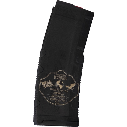 Picture of Black Rain Ordnance Black Rain Ordnance Lasered AR15 Magazine 2 Time Champions 30 rd. BRO-MAG30-2TIMECHAMP