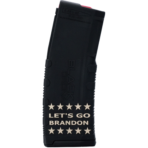 Picture of BLACK RAIN LASER ETCHED MAGAZINES 30RD LET'S GO BRANDON W/ LINE OF STARS BROMAG30LGBSTARS BRO-MAG30-LGB-STARS