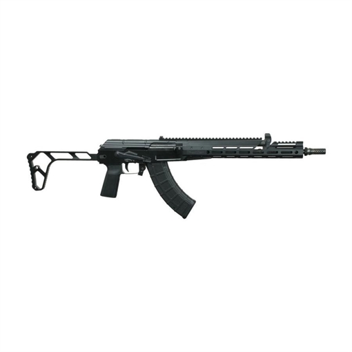 Picture of Black Rain Freedom Fighter AK Rifle 762x39mm 30rd Magazine 16" Threaded Barrel Black Milled w/Folding Stock BRO-AK-BLK
