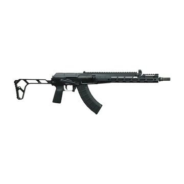 Picture of Black Rain Freedom Fighter AK Rifle 762x39mm 30rd Magazine 16" Threaded Barrel Black Milled w/Folding Stock BRO-AK-BLK