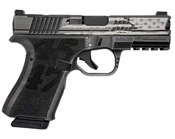 Picture of BLACK RAIN FRONTLINE 9MM PISTOL TRUMP CUSTOM 15RD GREY   BRO-FL-TRUMP-GMGB