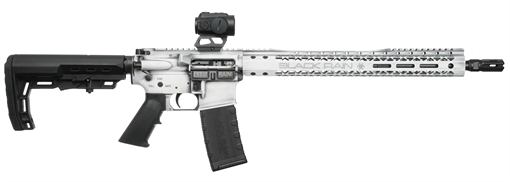 Picture of BLACK RAIN ORDNANCE 15 W RED DOT OPTIC 16 BATTLEWORN WHITE BRO24111501OPT