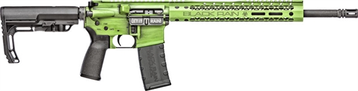 Picture of Black Rain Ordnance Spec+, Semi-automatic Rifle, AR, 223 Remington/556NATO, 16" Chrome-Moly Barrel, Anodized Finish, Zombie Green Battleworn, 12" Free Float M-LOK Handguard, Mission First Tactical Pistol Grip, Mission First Tactical Stock, Black, 30 Rounds, 1 Magazine BRO-FUSION-ZGB BROFUSIONZGB