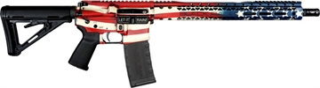 Picture of Black Rain Ordnance Spec+, Semi-automatic Rifle, AR, 223 Remington/556NATO, 16" Chrome-Moly Barrel, Cerakote Finish, Red/White/Blue, 15" Free Float M-LOK Handguard, Magpul Pistol Grip, Magpul Stock, Black, 30 Rounds, 1 Magazine BRO-PAT-AMERICA BROPATAMERICA