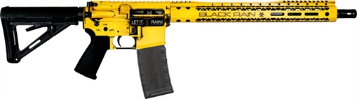 Picture of Black Rain Ordnance Spec+, Semi-automatic Rifle, AR, 223 Remington/556NATO, 16" Chrome-Moly Barrel, Cerakote Finish, Gadsden Flag, 15" Free Float M-LOK Handguard, Magpul Pistol Grip, Magpul Stock, Black, 30 Rounds, 1 Magazine BRO-PAT-GADSDEN
