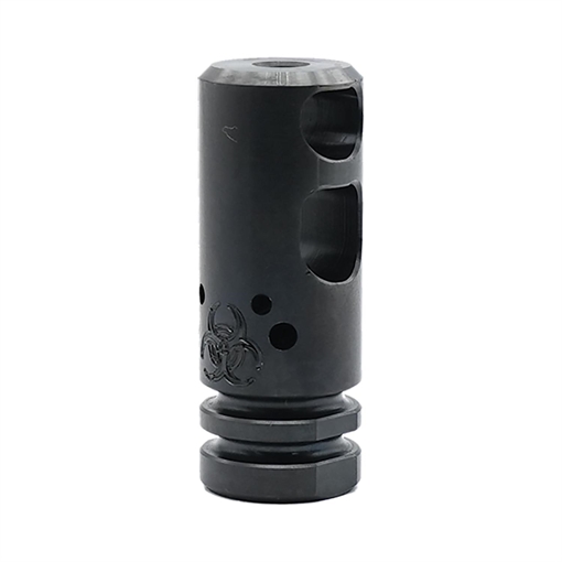 Picture of Black Rain Ordnance Round Competition Compensator - Black BRO-RCC-BLK