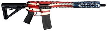Picture of BLACK RAIN PATRIOT RIA 5.56 16IN BBL 12IN MLOK HG WE THE PEOPLE AMERICAN FLAG 30RD MAG BRO-PAT-WTP-AMERICA
