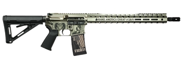 Picture of Black Rain Ordnance 24111203S Trump FX Custom Limited Edition 5.56 NATO 30+1 Silver Spec 15 24111203S BRO-24111203-S