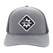 Picture of Ar15.Com CHARCOAL SNAPBACK W/ BLACK MESH & DIAMOND PATCH OC571