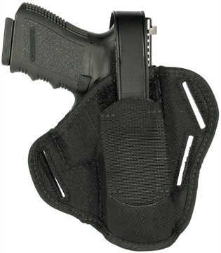 Picture of Blackhawk Pancake OWB Size Cordura Nylon Black Nylon Belt Slide Fits Medium Frame Auto .32/.380 Fits 3-4" Barrel Ambidextrous 40CP01BK