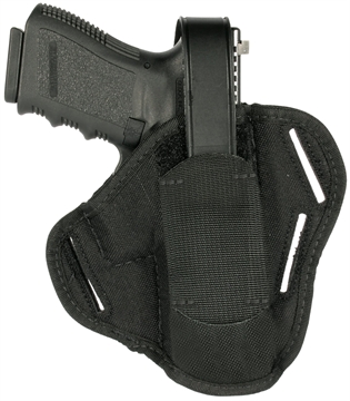 Picture of Blackhawk Pancake OWB Size 05 Black Cordura Nylon Belt Slide Fits Large Semi-Auto Fits 3.75-4.50" Barrel Ambidextrous 40PC05BK