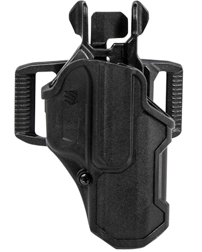 Picture of Blackhawk T-Series L2C Light Bearing OWB Black Polymer Belt Slide Compatible w/Glock 17/19/22/23/31/32/45/47 Right Hand 410200BKL