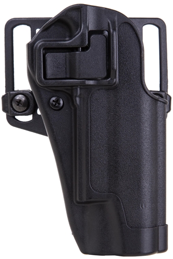 Picture of Blackhawk Serpa CQC OWB Size 03 Matte Black Polymer Belt Loop/Paddle Fits 1911 Government & Clones Right Hand 410503BKR