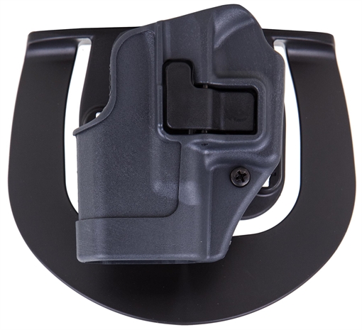 Picture of Blackhawk Serpa CQC Sportster OWB Size 01 Gun Metal Gray Polymer Paddle Compatible w/Glock 26/27/33 Right Hand 413501BKR