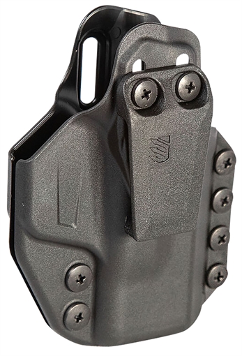 Picture of Blackhawk Stache IWB Size 76 Black Polymer Belt Clip Compatible w/Glock 48/S&W Shield EZ9 Ambidextrous 416076BK