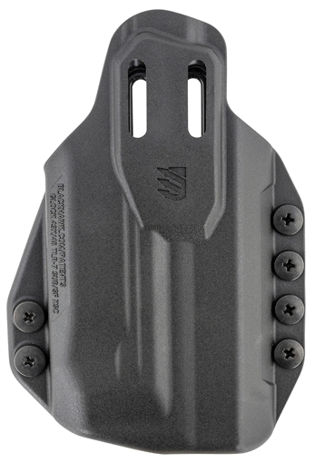 Picture of Blackhawk Stache IWB Size 76 Black Polymer Belt Clip Compatible w/Glock 43X/48 w/SureFire XSC Ambidextrous 416476BK