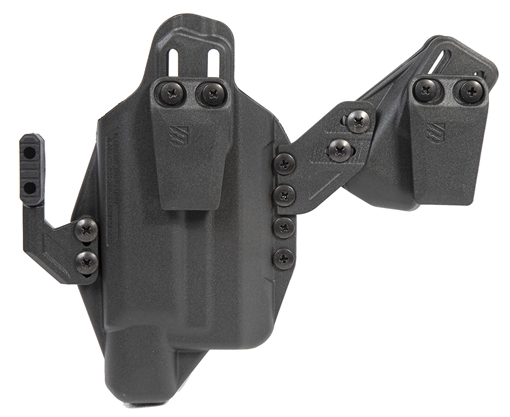 Picture of Blackhawk Stache IWB Size 02 Black Polymer Belt Clip Compatible w/Glock 19/23/32/45 Belt 1.50" Wide Ambidextrous 416702BK
