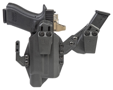 Picture of Blackhawk Stache IWB Size 76 Black Polymer Belt Clip Compatible w/Glock 43X/48 w/SureFire XSC Ambidextrous 416876BK