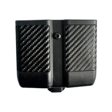 Picture of Blackhawk Double Mag Case Black Polymer Belt Clip Compatible w/ Single Stack 9mm/10mm/40/45/357 410510PBK