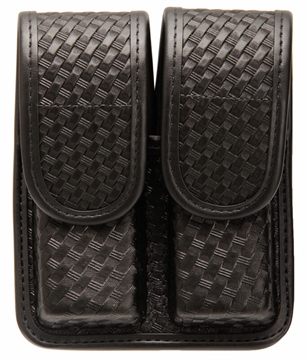 Picture of BLACKHAWK DOUBLE MAG POUCH GLOCK 21 BASKET WEAVE BLACK 44A002BW