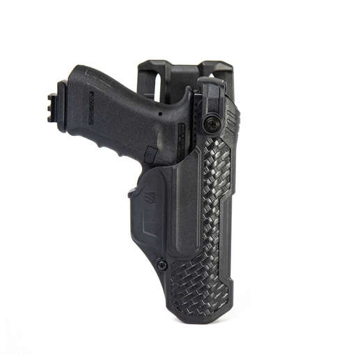 Picture of BLACKHAWK HOLSTER L3D T SERIES DUTY GLOCK 17 19 22 23 31 45 RH BASKETWEAVE BLACK NO PACKAGE/ BULK M990435BWR