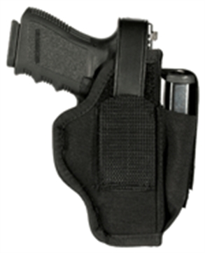 Picture of Blackhawk Multi-Use IWB/OWB Size 06 Black Cordura Belt Clip Fits Med/Large Semi Autos Fits 3.25-3.75" Barrel Ambidextrous 40AM06BK