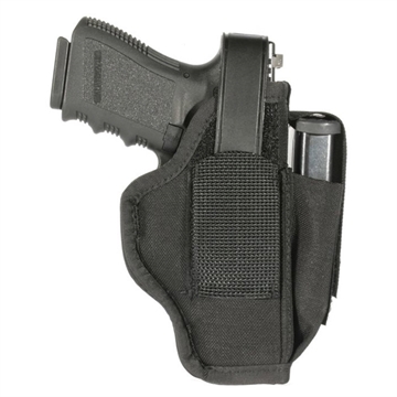 Picture of Blackhawk Multi-Use IWB/OWB Size 03 Black Nylon Belt Clip Fits Large Semi-Auto Fits 4.50-5" Barrel Ambidextrous 40AM03BK