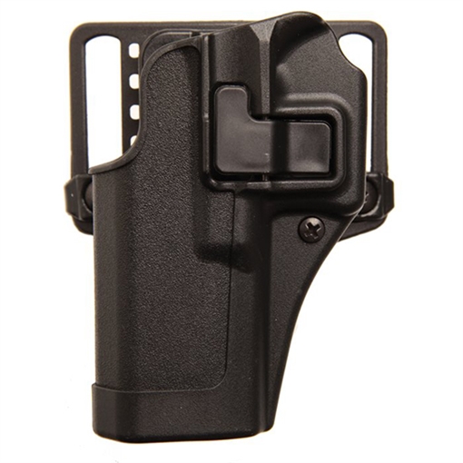 Picture of Blackhawk Serpa CQC OWB Size 20 Matte Black Polymer Belt Loop/Paddle Fits S&W J Frame Fits 2" Barrel Left Hand 410520BKL