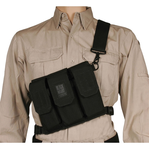 Picture of BLACKHAWK SOS MAGAZINE POUCH 6/M16 MAGS BLACK SHOULDER 55SOS1BK