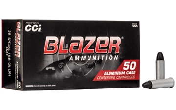 Picture of Blazer Ammunition Blazer, 38 Special, 158 Grain, Lead Round Nose, 50 Round Box 07668306 3522
