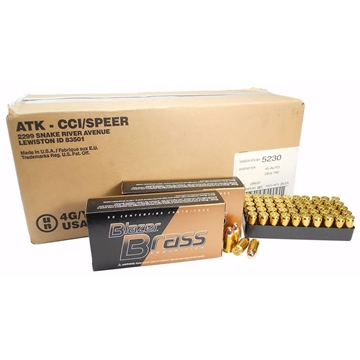 Picture of BLAZER 45 AUTO - BRASS 230GR FMJ AMMO 1000RD CASE 5230 CASE