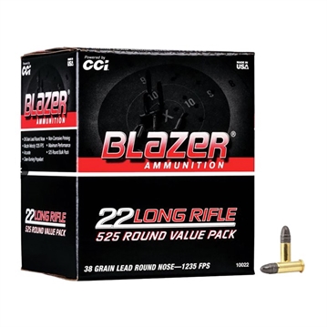 Picture of Blazer Ammunition Blazer, 22LR, 38 Grain, Lead Round Nose, 525 Round Box 10022